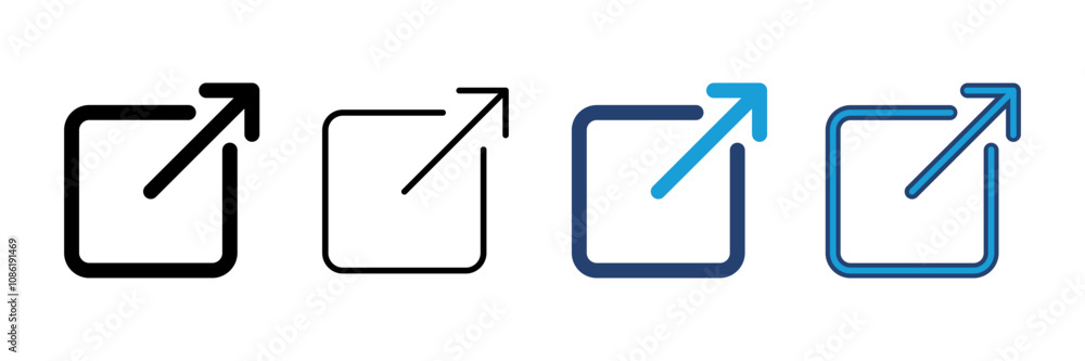 External link icon vector. link icon vector. hyperlink symbol External link icon vector. link icon vector. hyperlink symbol