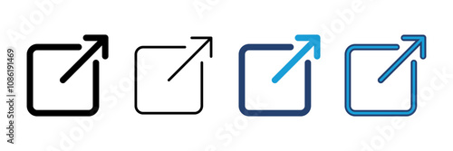 External link icon vector. link icon vector. hyperlink symbol