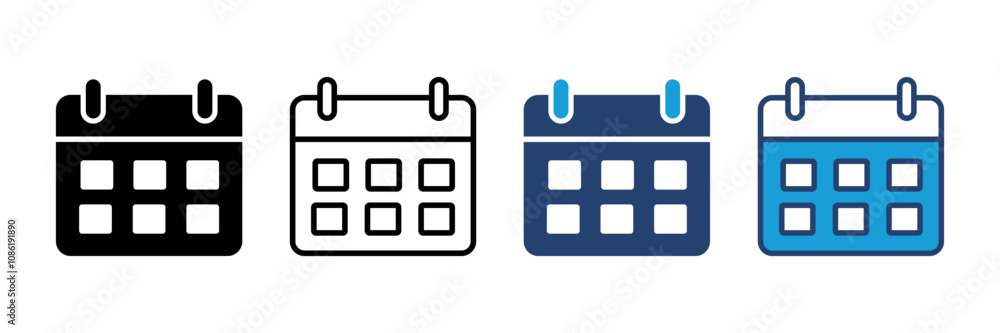 Calendar icon vector. Calender symbol. calendar vector icon Calendar icon vector. Calender symbol. calendar vector icon