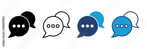 Chat icon vector. speech bubble icon. comment icon vector. message. contact us