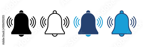 Bell Icon vector. Notification icon for your web site design