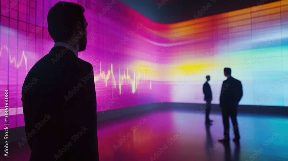 businessman looking blur Stock charts on a large screen in room
businessman looking blur Stock charts on a large screen in room