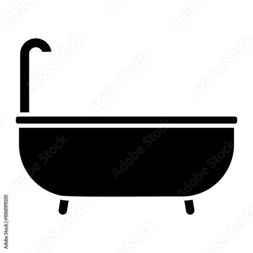 bathtub Solid icon