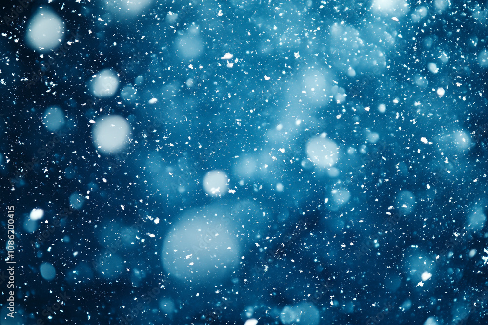 Obraz premium Abstract Winter Snowfall Background Image