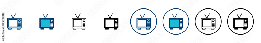 TV icon vector isolated on white background. Television icon TV icon vector isolated on white background. Television icon