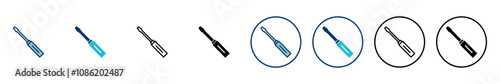 Screwdriver icon vector isolated on white background. Screwdriver vector icon