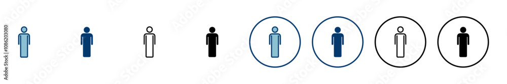 Man icon vector isolated on white background. male icon vector. human symbol Man icon vector isolated on white background. male icon vector. human symbol
