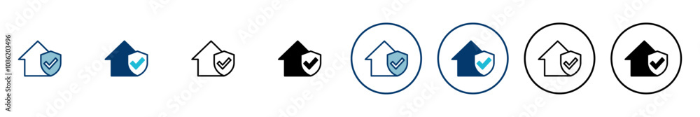 House insurance icon vector isolated on white background. house protection icon. House insurance icon vector isolated on white background. house protection icon.