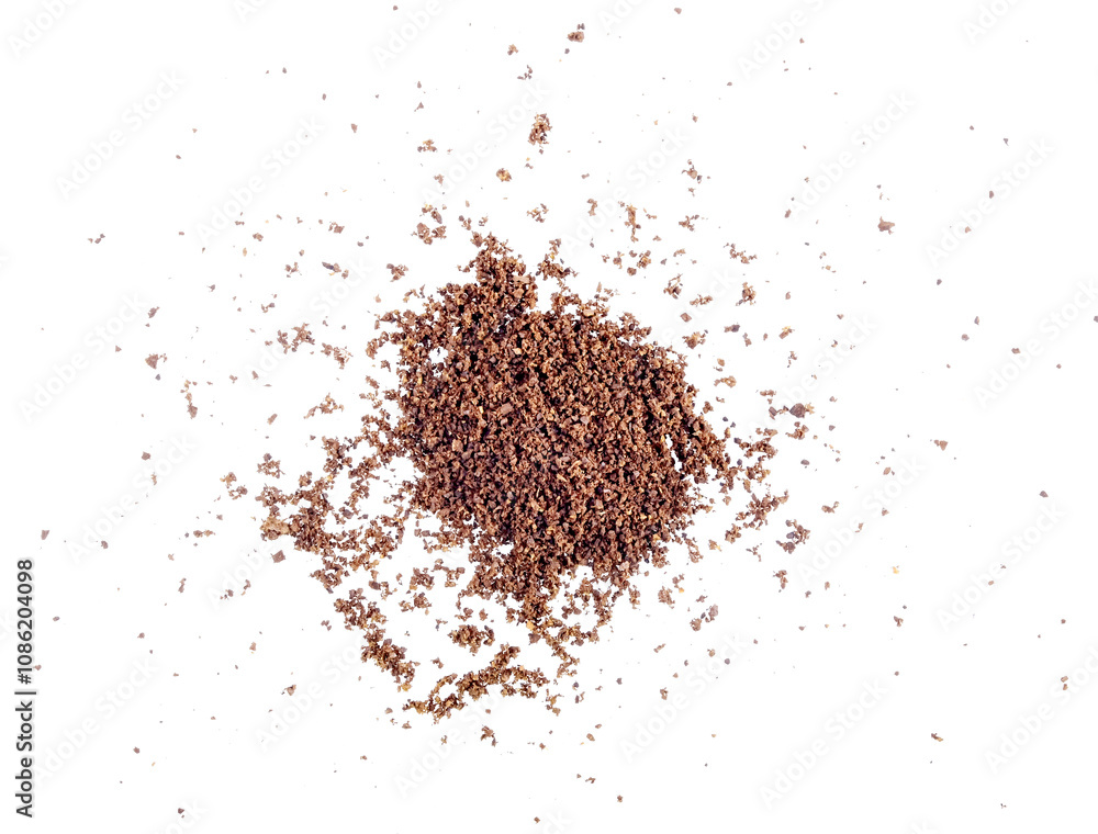 coffee powder  on transparent   p n g