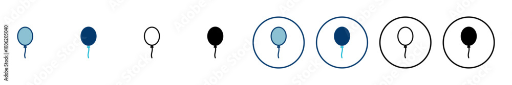 Balloon icon vector isolated on white background. party balloon icon decoration birthday vector. Balloon vector icon Balloon icon vector isolated on white background. party balloon icon decoration birthday vector. Balloon vector icon