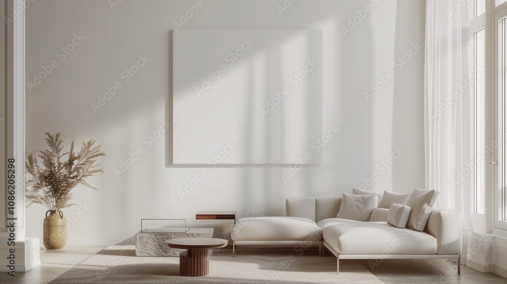 Modern Minimalist Living Room Interior Design With Neutral Tones Modern Minimalist Living Room Interior Design With Neutral Tones