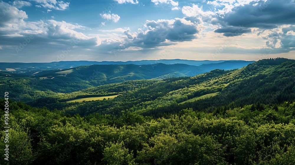Scenic Mountain Landscape View Scenic Mountain Landscape View