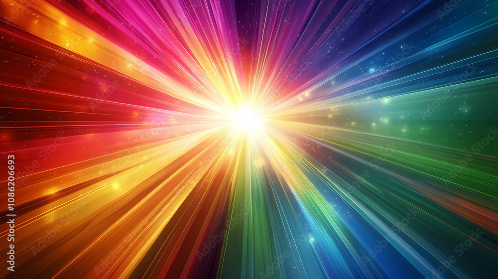 Radiant energy being. Ethereal Light Beams. Illustration Radiant energy being. Ethereal Light Beams. Illustration