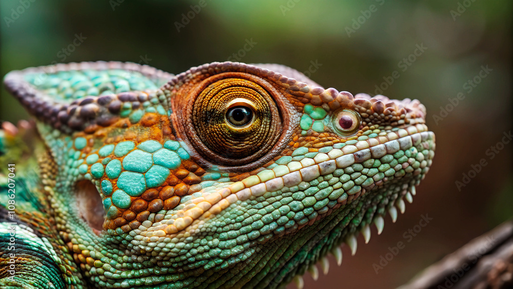 Madagascar, Parson's Chameleon (Calumma parsonii) Madagascar, Parson's Chameleon (Calumma parsonii)