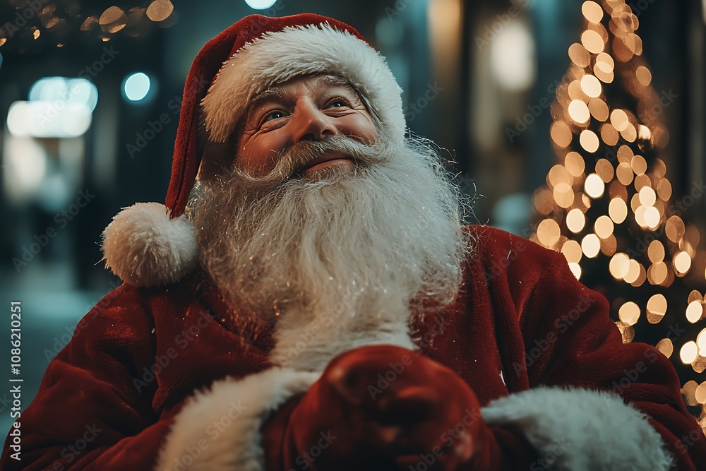Jolly Santa Claus Christmas Portrait Jolly Santa Claus Christmas Portrait