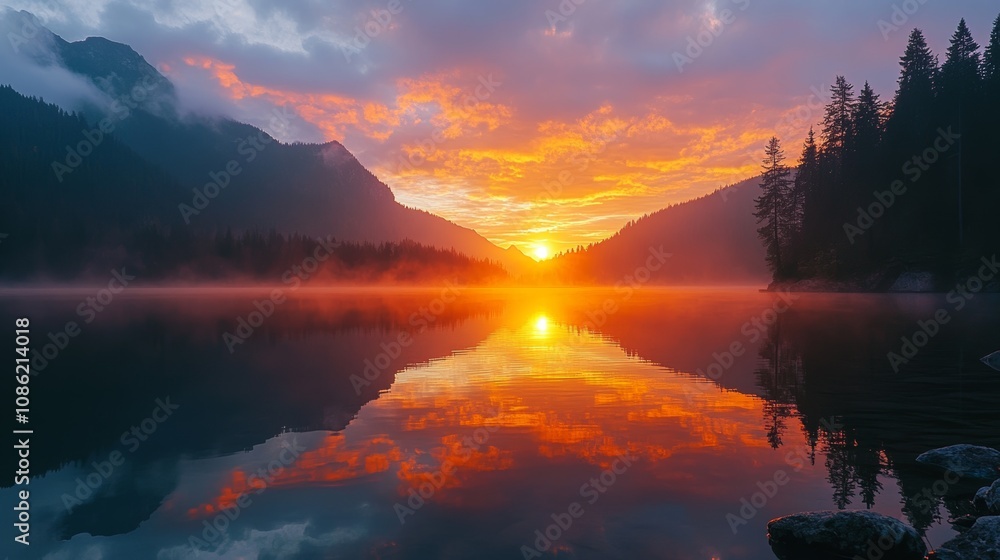 Obraz premium Majestic 4K time-lapse: stunning sunrise/sunset