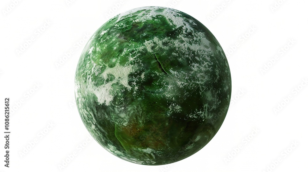 A Green Planet on White Background for Energy Conservation - A Vision of Sustainable Future. The Green Planet Symbolizes Life and Hope, with Its Lush Appearance Inspiring the Idea of Saving Energy A Green Planet on White Background for Energy Conservation - A Vision of Sustainable Future. The Green Planet Symbolizes Life and Hope, with Its Lush Appearance Inspiring the Idea of Saving Energy