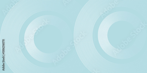 Modern abstract background. Glossy white gradient circle lines. Minimal geometric pattern. Simple graphic elements. Futuristic concept. Suitable for