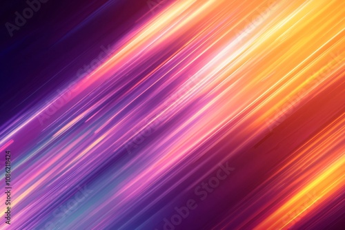 Radiant Flow: Vibrant Abstract Light Streaks in Motion