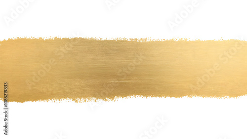 Minimalist Gold Brushstrokes on White Canvas with Modern Elegance