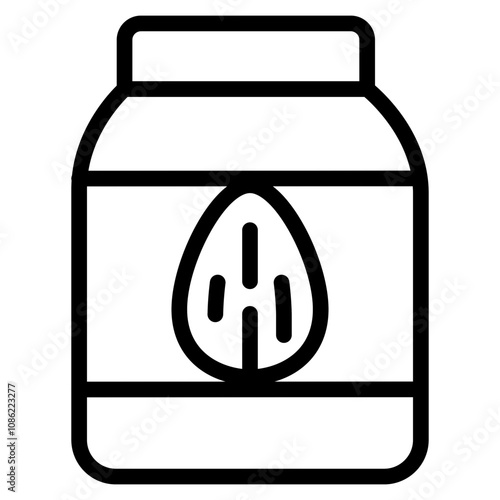 Almond milk icon