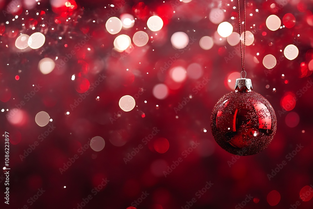 Red Christmas Ornament Hanging