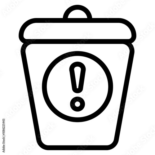 Hazardous waste icon