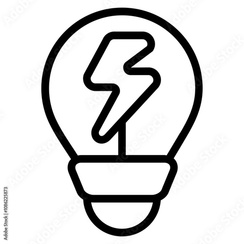 Lamp energy icon