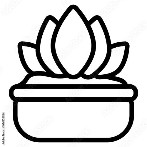 Lotus pot icon photo