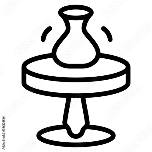 Potter wheels icon