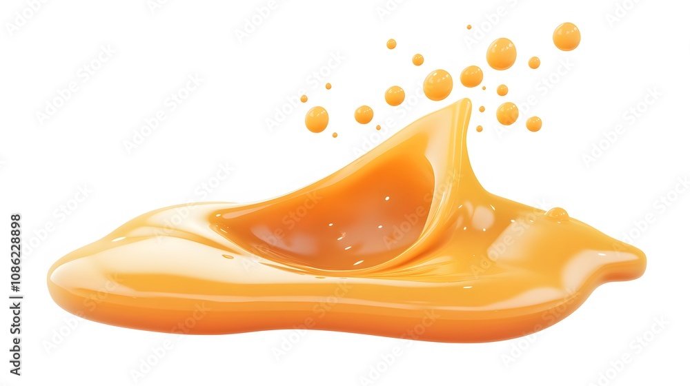 3d cartoon Cooking Oil, Honey drop with air bubbles isolated. Icon of drop of oil or honey, white background 3d cartoon Cooking Oil, Honey drop with air bubbles isolated. Icon of drop of oil or honey, white background
