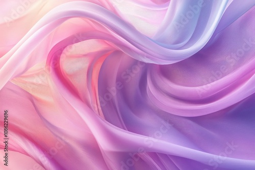 Soft Flowing Fabric Abstract in Pastel Colors