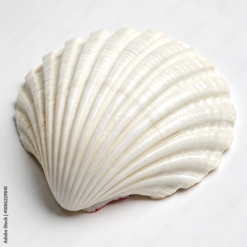 Beautiful sea shells of common cockle isolated on a white background. Cerastoderma edule. Decorative ribbed oval seashells of edible saltwater clams. Beautiful sea shells of common cockle isolated on a white background. Cerastoderma edule. Decorative ribbed oval seashells of edible saltwater clams.