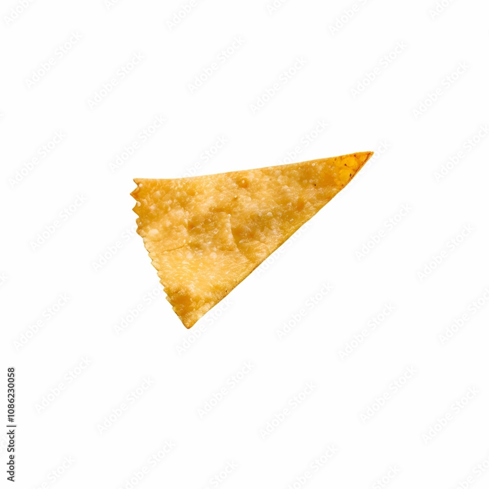 Falling corn chips, hot Mexican nachos isolated on white background Falling corn chips, hot Mexican nachos isolated on white background