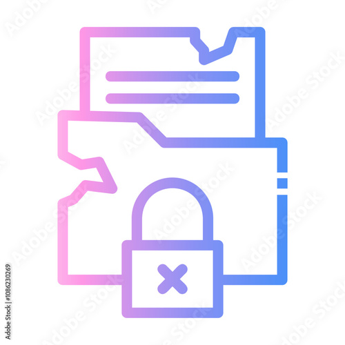 cyber security Line Gradient Icon
