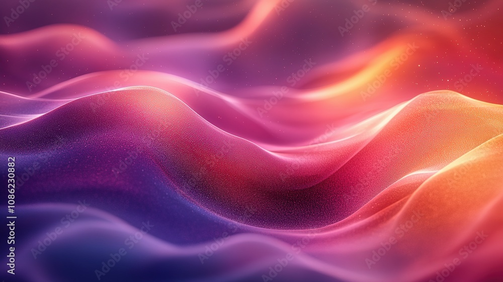 Obraz premium Abstract Colorful Wavy Surface Texture Design