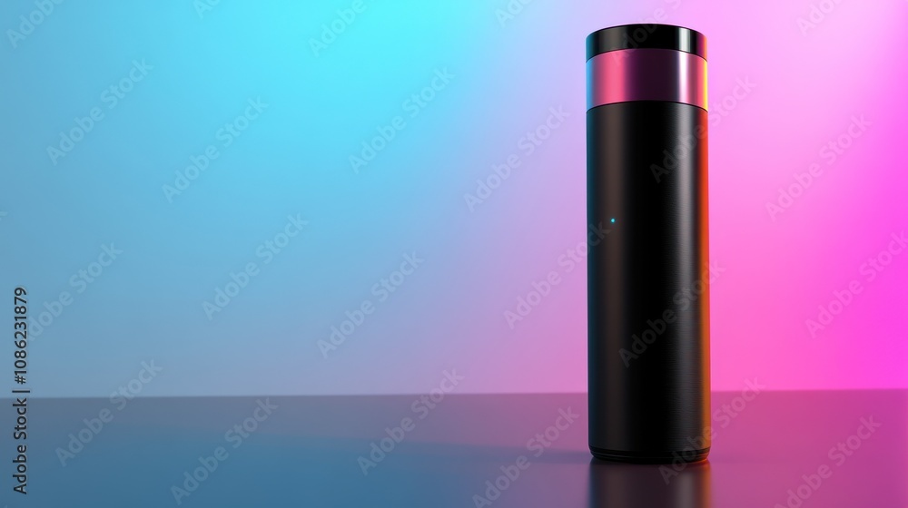 Obraz premium A sleek, modern smart device on a gradient background.