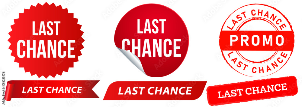 last chance promotion discount market shop offer flash sale marketing announcement advertisement ads stamp red badge emblem sticker label banner ribbon button design icon set collection last chance promotion discount market shop offer flash sale marketing announcement advertisement ads stamp red badge emblem sticker label banner ribbon button design icon set collection