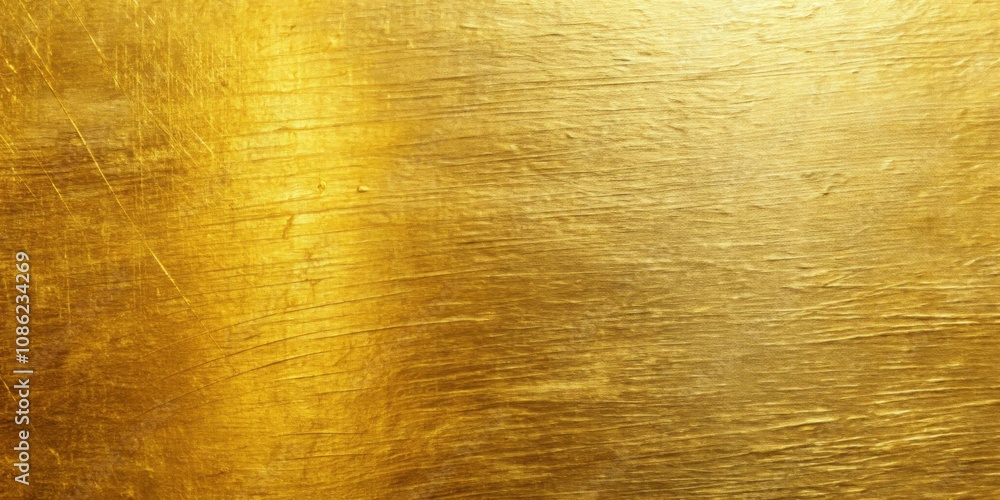Fototapeta premium Textured gold surface with subtle scratches, creating a unique contrast of roughness and luster, gold, texture, surface