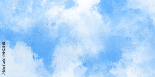 Abstract blue water color hand painted art victor illustration. white blue painted smoky textured white color powder explosion. white and blue Smoke background elegant luxury space