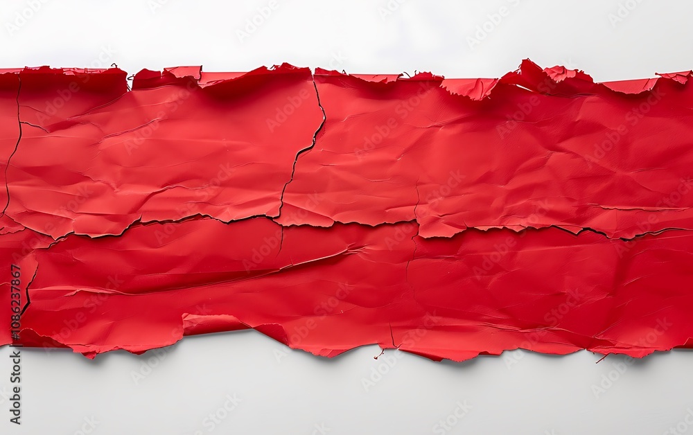 Ripped red paper with space for your message. Ripped red paper with space for your message.