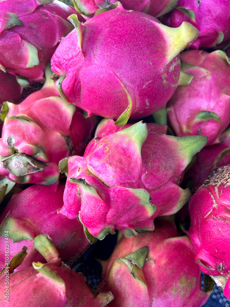 dragon fruit at street food dragon fruit at street food