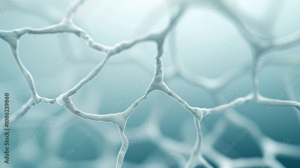 Fototapeta premium Explore a stunning futuristic network shape, revealing a hightech abstract background that captivates the imagination.