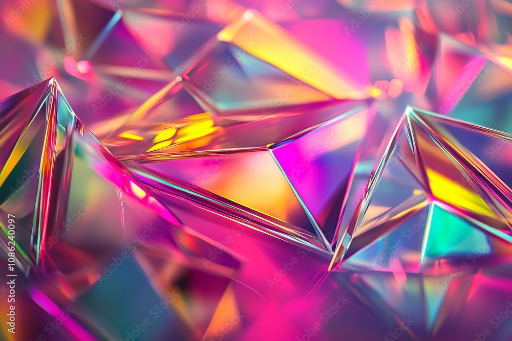 Vibrant Crystal Reflections: A Kaleidoscope of Color and Light Vibrant Crystal Reflections: A Kaleidoscope of Color and Light