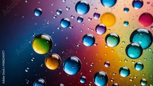 Wallpaper Mural drops of water on a glass Torontodigital.ca