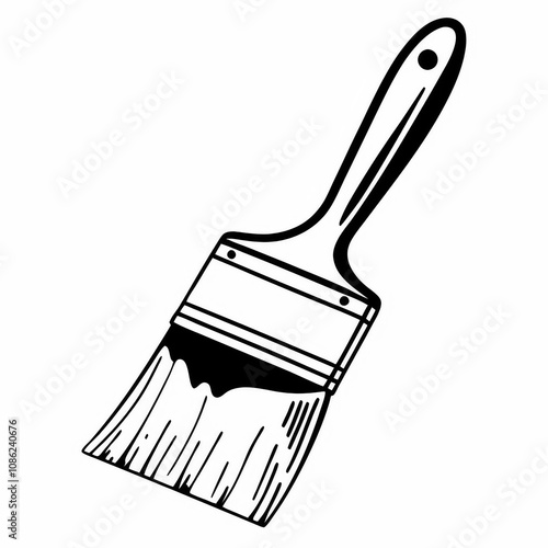 paint brush vector illustration