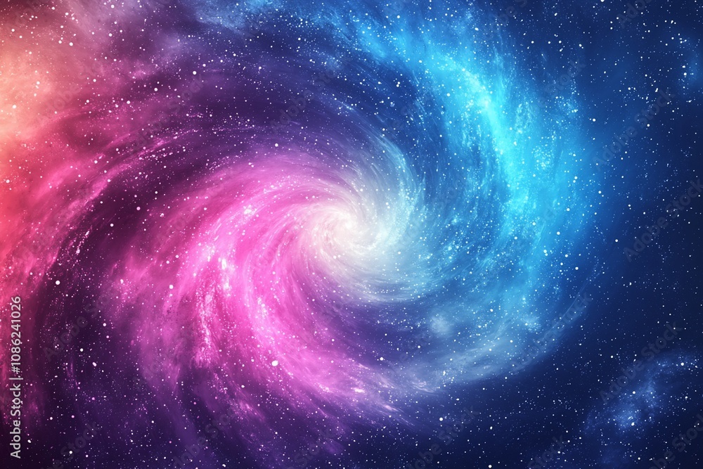 Vibrant Cosmic Swirl: A Spectacular Display of Galactic Colors Vibrant Cosmic Swirl: A Spectacular Display of Galactic Colors