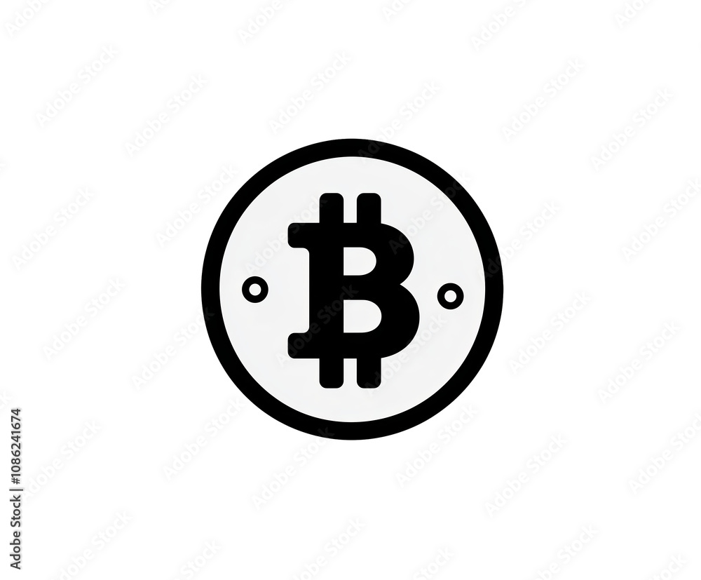 NG cut out isolated background. A clean and modern Bitcoin symbol icon, featuring the recognizable “B” with double lines, enclosed in a circular border. NG cut out isolated background. A clean and modern Bitcoin symbol icon, featuring the recognizable “B” with double lines, enclosed in a circular border.