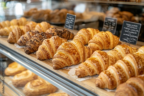 Wallpaper Mural Delicious Assortment of Freshly Baked Croissants at a Bakery Torontodigital.ca