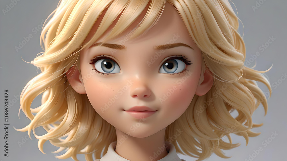 Fototapeta premium young girl avatar